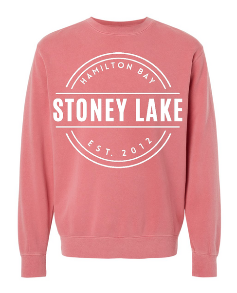 Pigment-Dyed Pink Crewneck Sweatshirt (Adult)