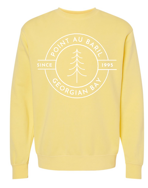Pigment-Dyed Yellow Crewneck Sweatshirt (Adult)