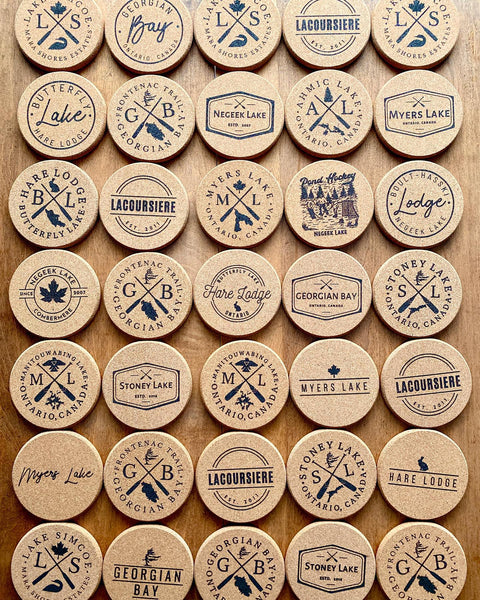 Cork Coasters (Custom Set of 4)