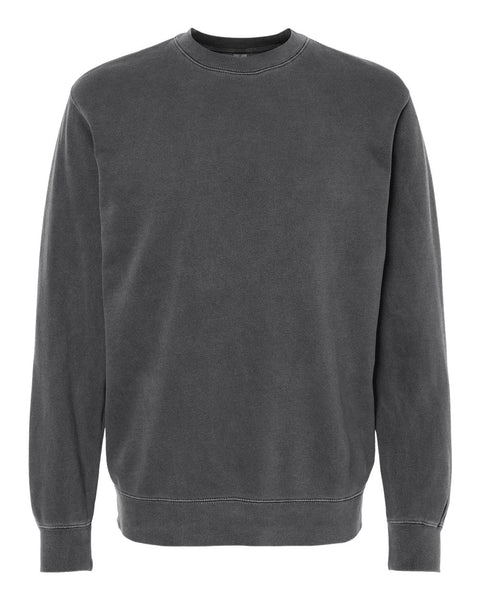 Pigment-Dyed Black Crewneck Sweatshirt (Adult)