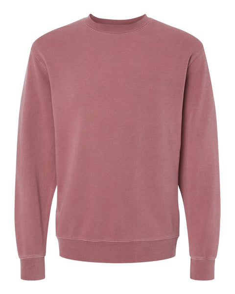 Pigment-Dyed Maroon Crewneck Sweatshirt (Adult)