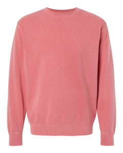 Pigment-Dyed Pink Crewneck Sweatshirt (Adult)