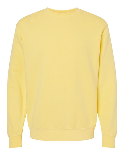 Pigment-Dyed Yellow Crewneck Sweatshirt (Adult)