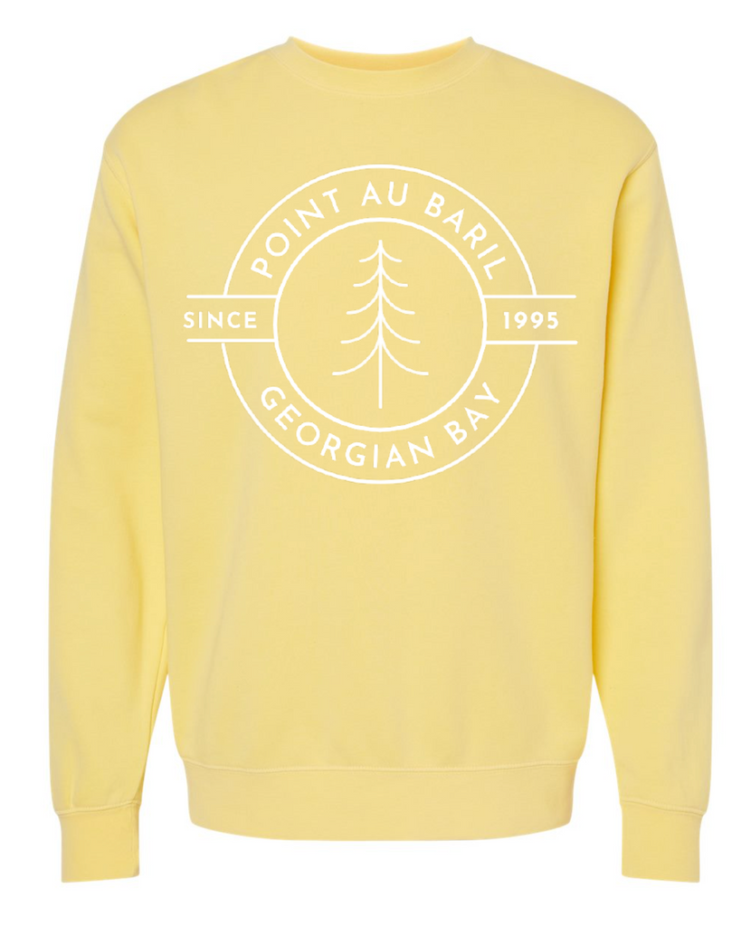 Pigment-Dyed Yellow Crewneck Sweatshirt (Adult